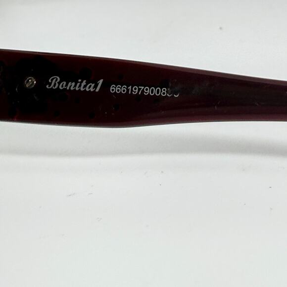 Solvari Bonita1 Purple Floral Rhinestone Retro Sunglasses H18311 - Picture 6 of 7